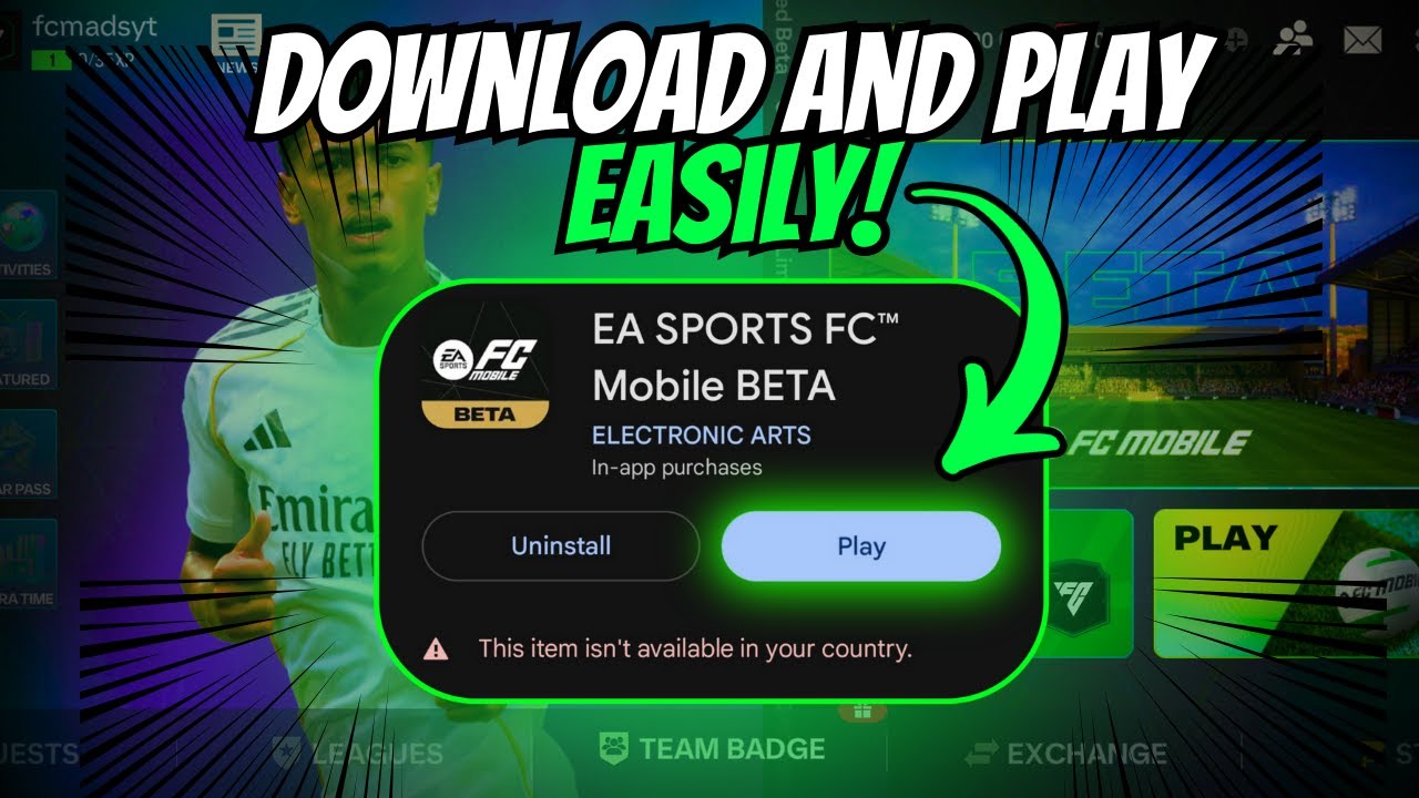 Как установить бета-версию Fc Mobile за 2 минуты! Играйте без VPN