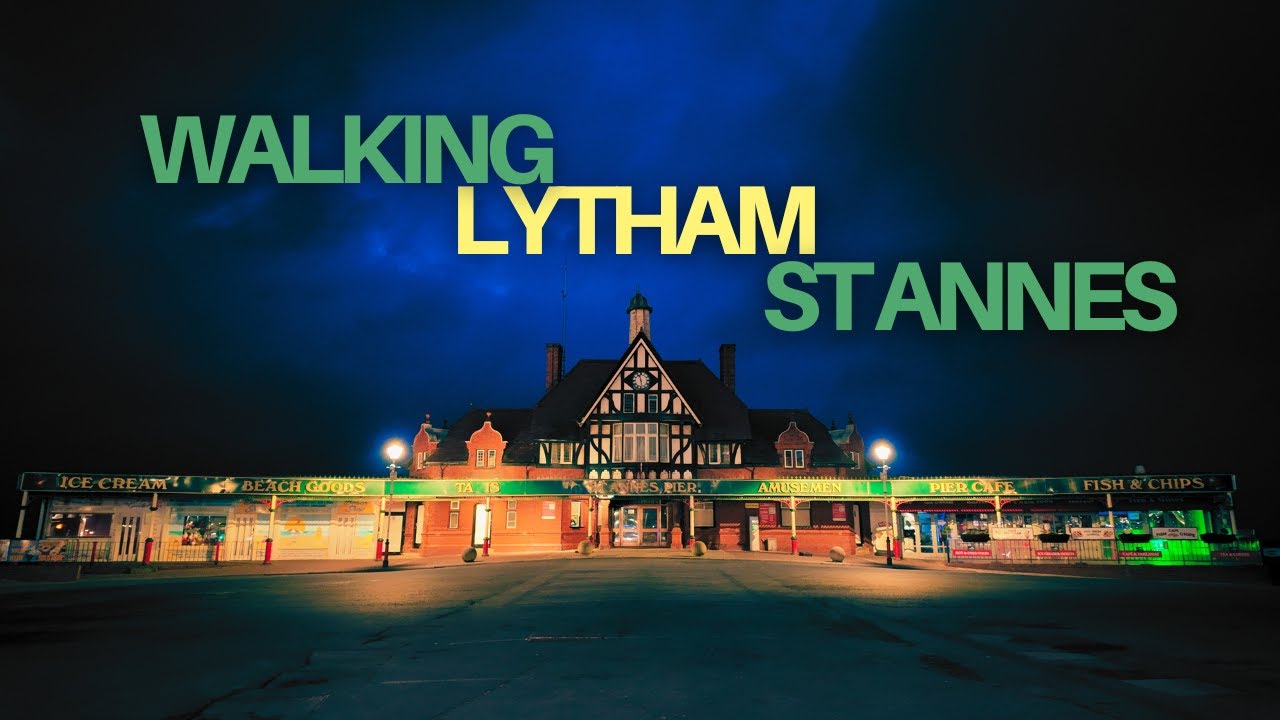 Walking Lytham St Annes: Cinematic Night Walk | 4K Relaxing (DJI Osmo Pocket 3)