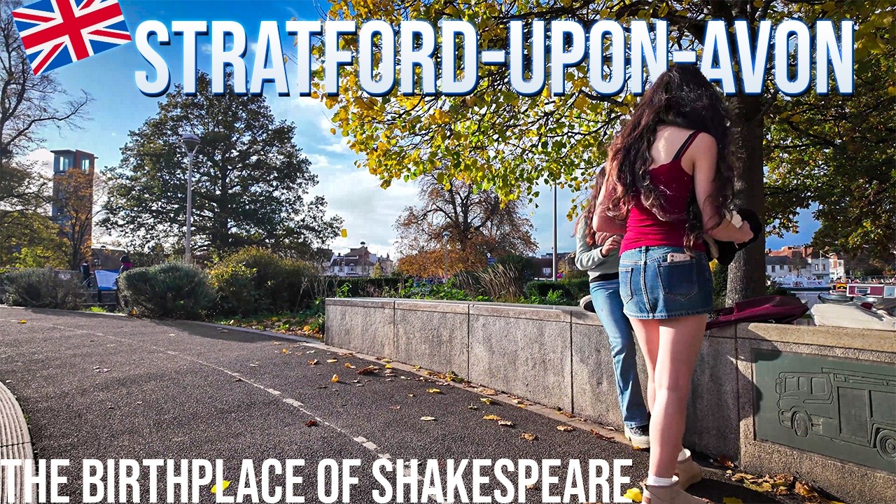 Breathtaking 4K Walk Through Stratford-upon-Avon | Autumn 2025