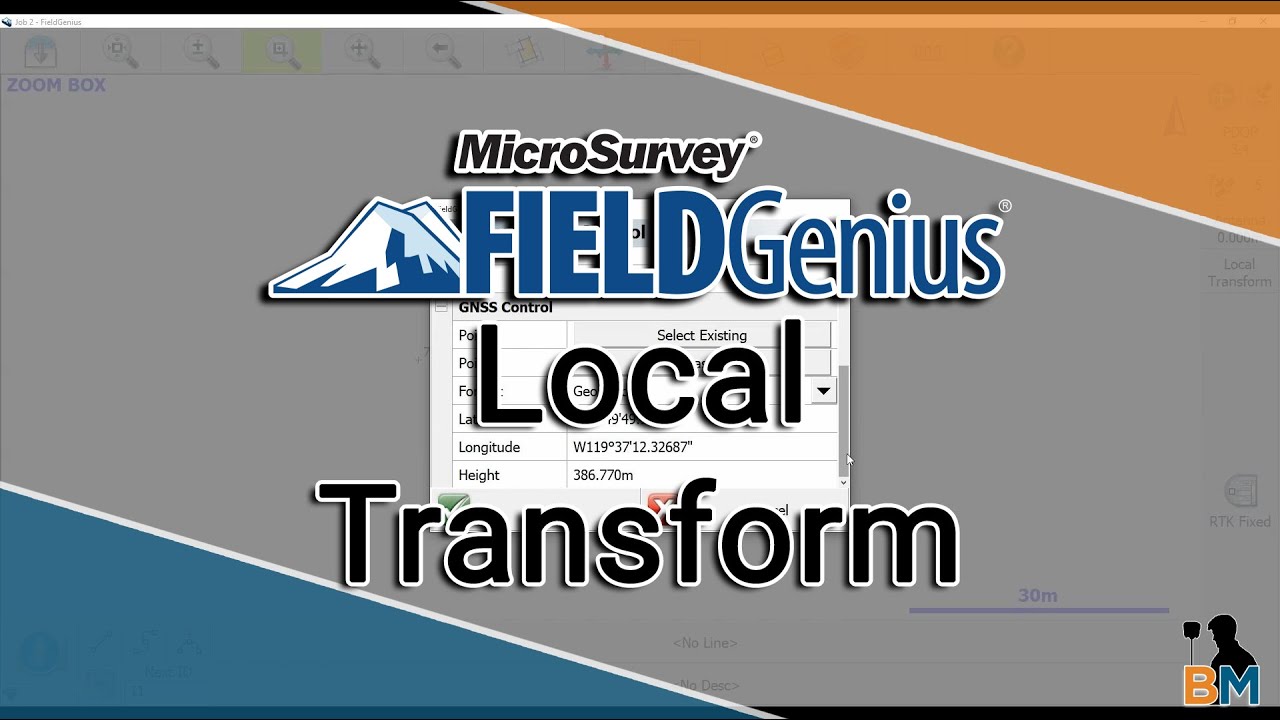 MicroSurvey FieldGenius How To: Map Screen Localization | Bench Mark