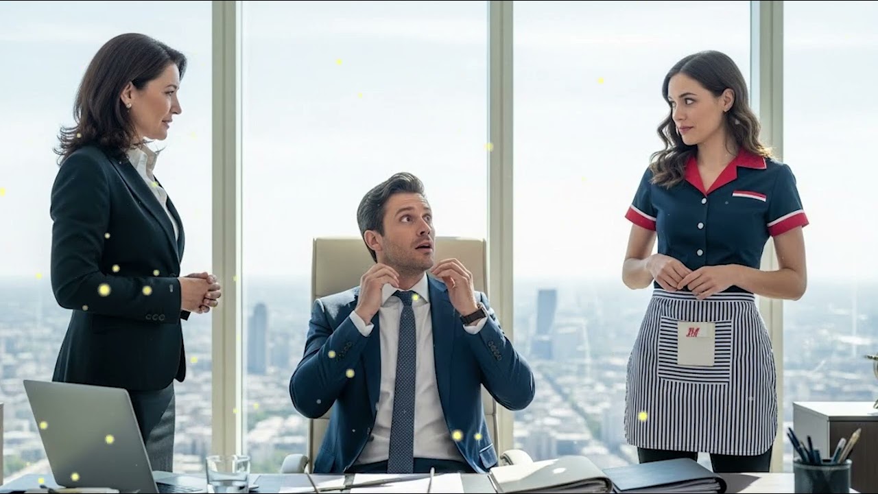 POR QUE ESTÁ VESTIDA DESSE JEITO — DISSE O CEO  EM PÂNICO AO VER SUA NAMORADA COMO GARÇONETE