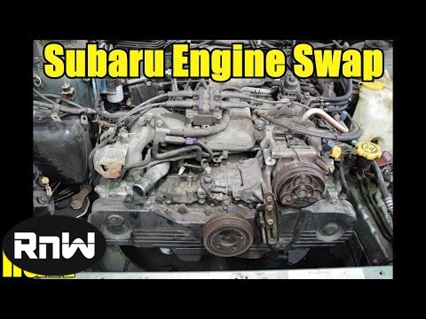 Easy Subaru Engine Removal - Engine Swap or Head Gasket Replacement Part I