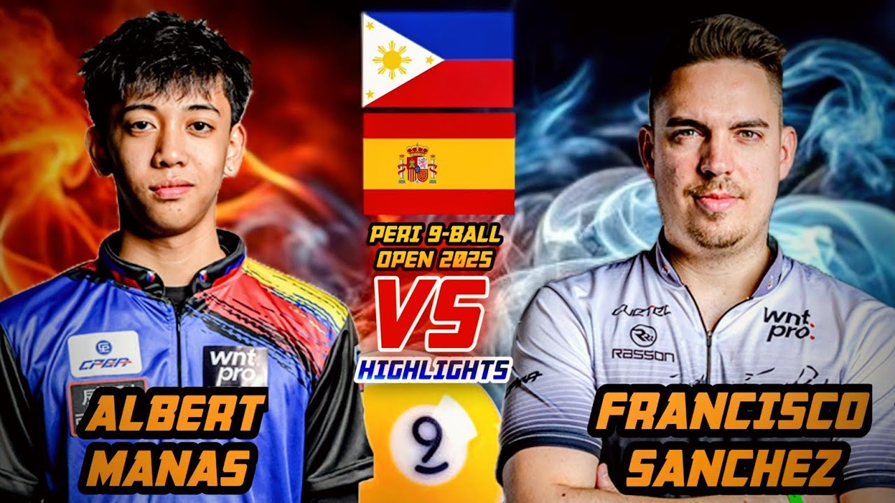 🇵🇭 AJ Manas против FSR 🇪🇸 | Открытый турнир 9-Ball | Филиппины против Испании | Будущий чемпион п...