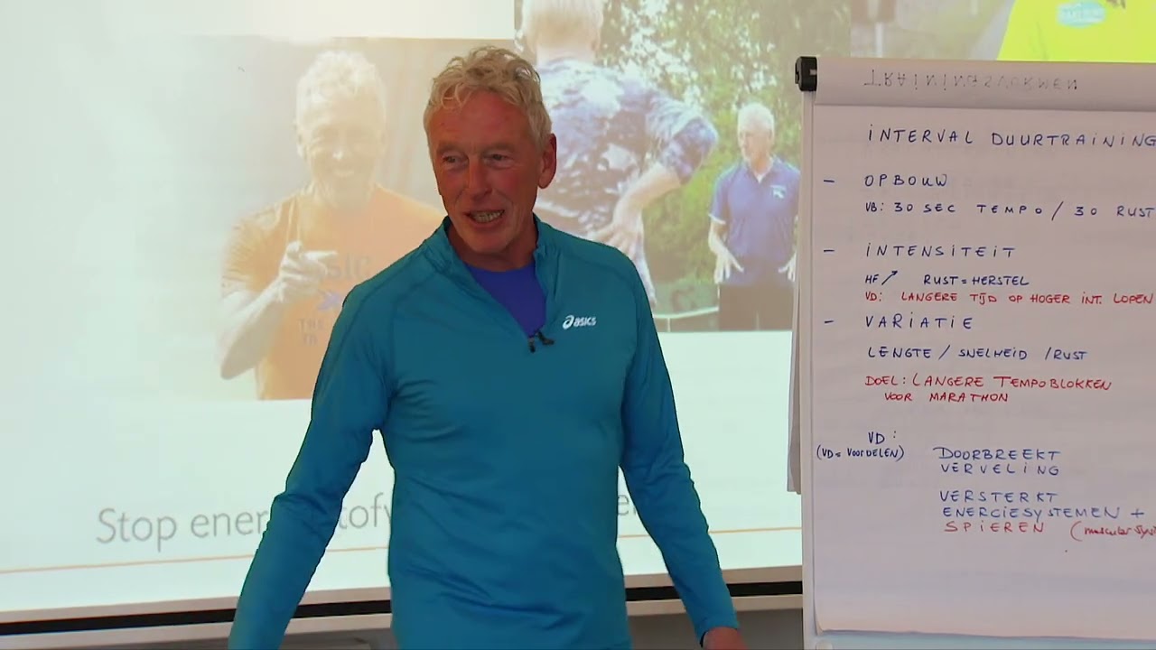 Een masterclass tijdens de loop clinic van Leo Neuteboom: 