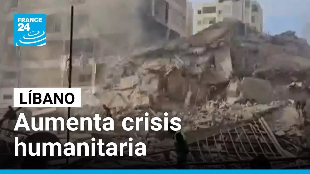 Líbano: catástrofe humanitaria tras bombardeos israelíes; familias buscan refugio • FRANCE 24