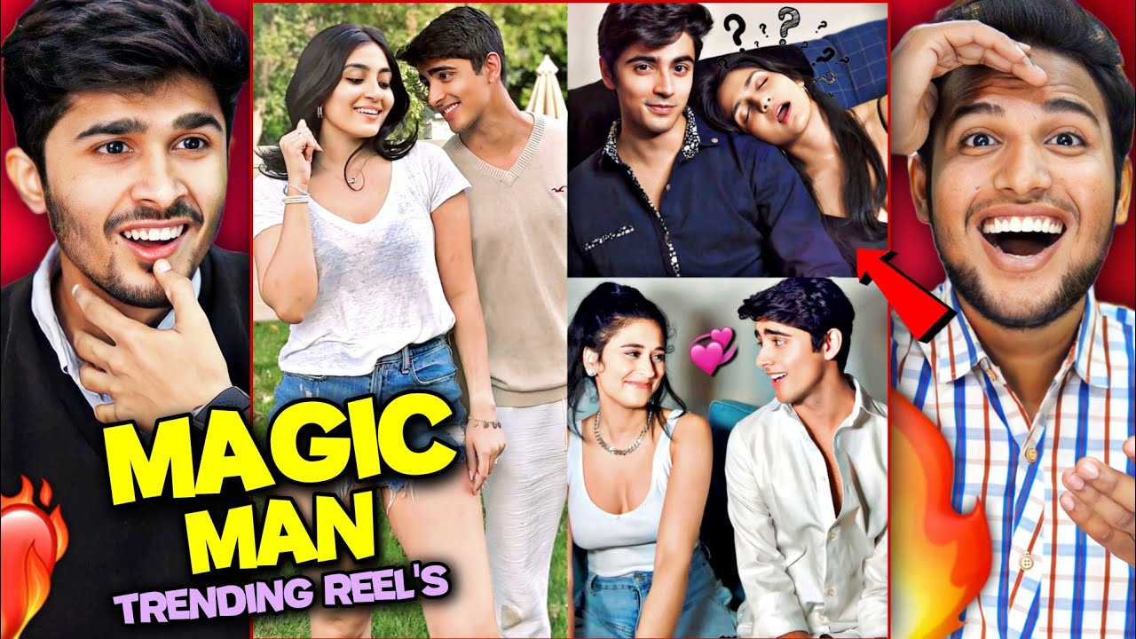 Magic Man Aman Instagram Trending Reels Reaction 😍💔 | Cutest Reel With Old Songs🔥| V2funreacts