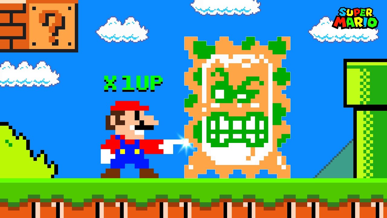 Super Mario Bros., But Mario Can Turn Anything He Wants into a 1-UP Mushroom (Part 2)