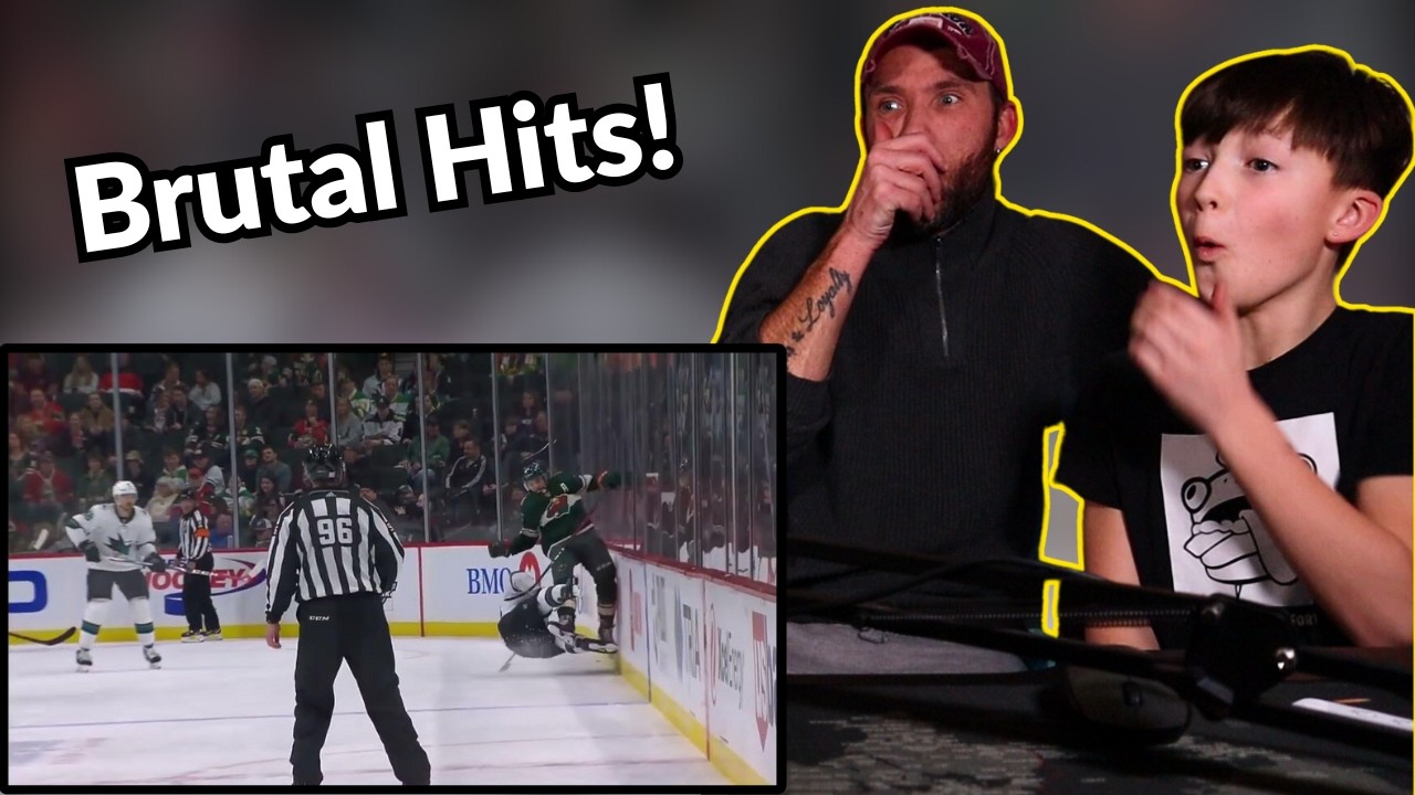 European Father & Son Reacts to NHL Top 20 Hits