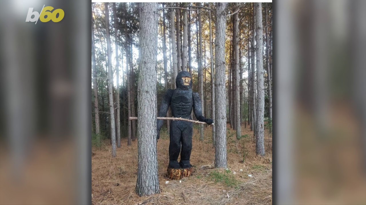No, This Statue with Glowing Eyes Is Not Actually Bigfoot