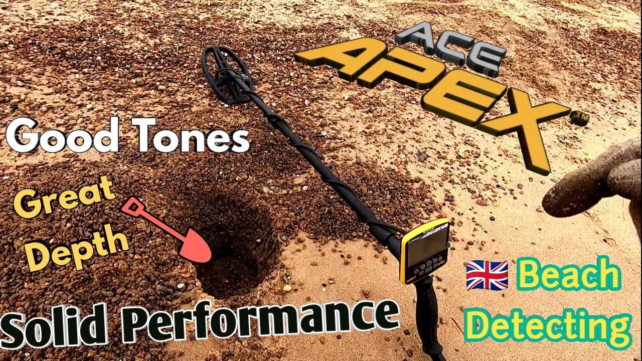 I REALLY LOVE THIS MACHINE! The Garrett Ace Apex and Viper Coil on Salt Water Beach Metal Detecting.