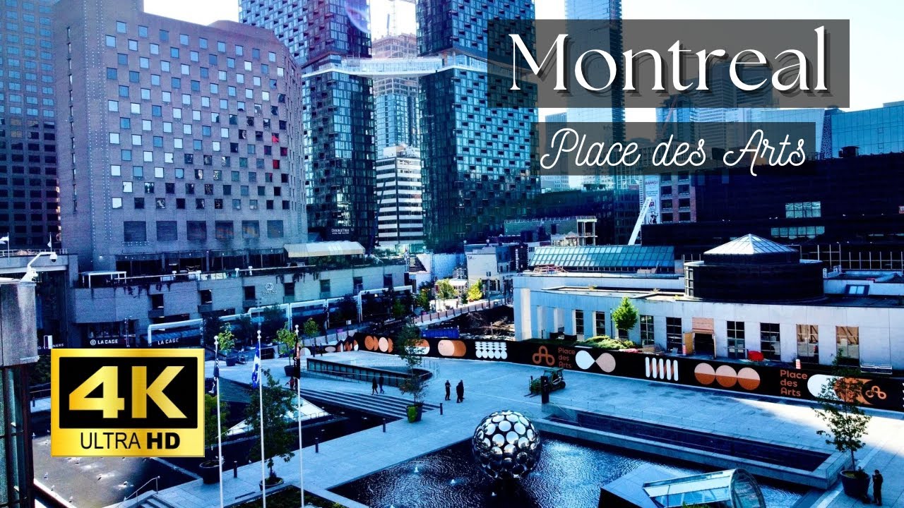 [4K] Walking tour in Place des Arts | October 2024 | Montreal, Canada 🇨🇦