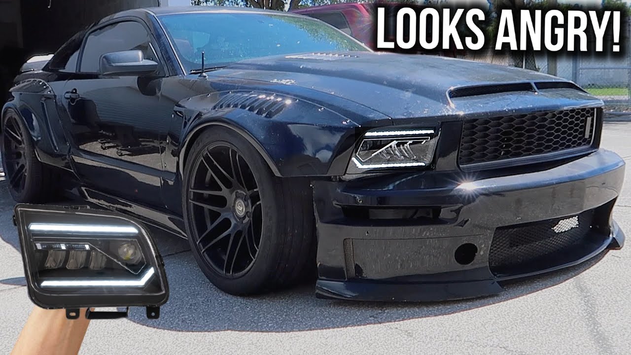 MEANEST LOOKING Headlights for 05-09 Mustangs! *Transformed!!* (VLAND)
