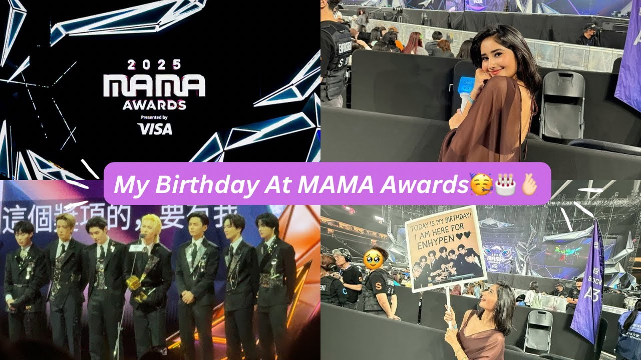 My Birthday At MAMA Awards 🥳🎂🫰🏻 I Chahat Tewani I VLOG 