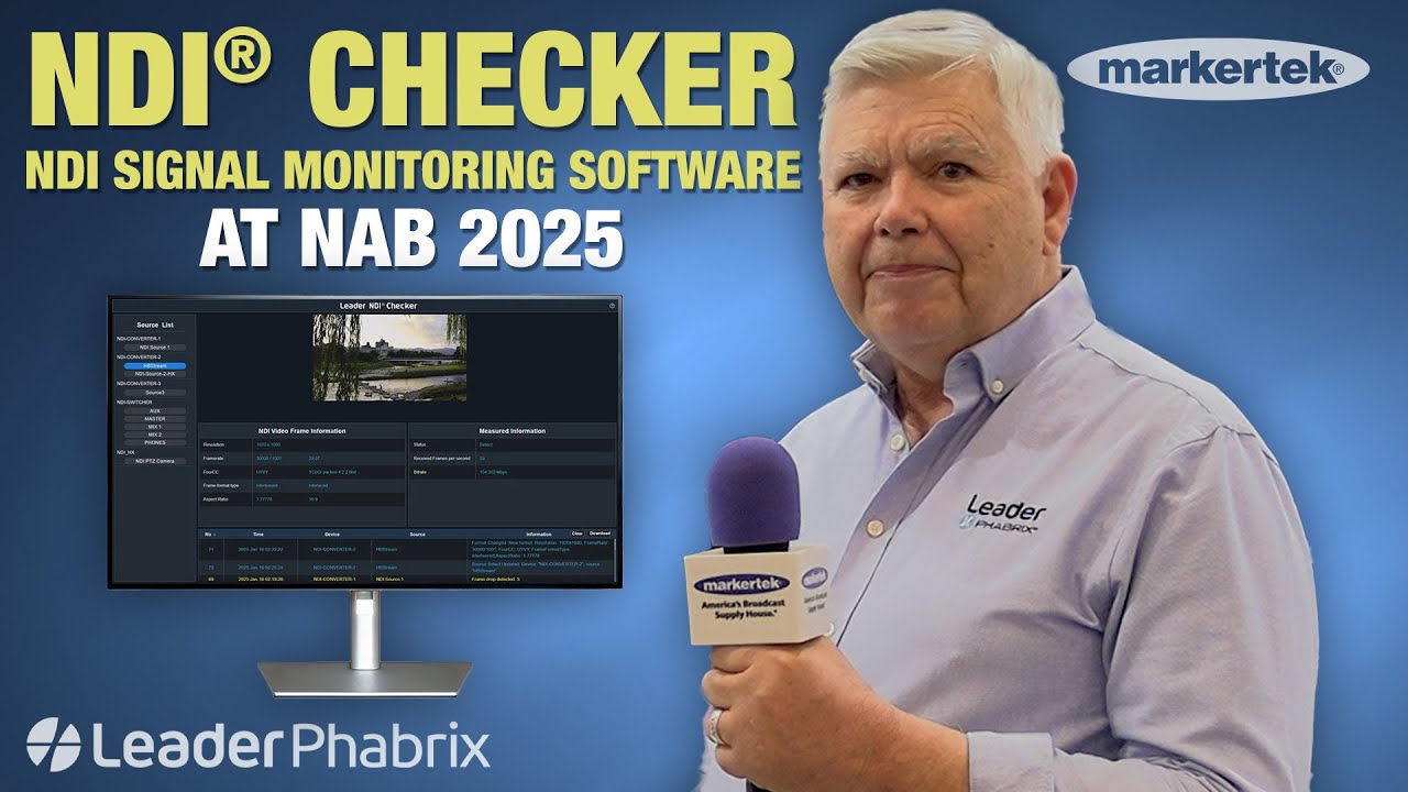 Leader Phabrix Unveils NDI Checker at NAB 2025 - A Real-Time NDI Monitoring Software