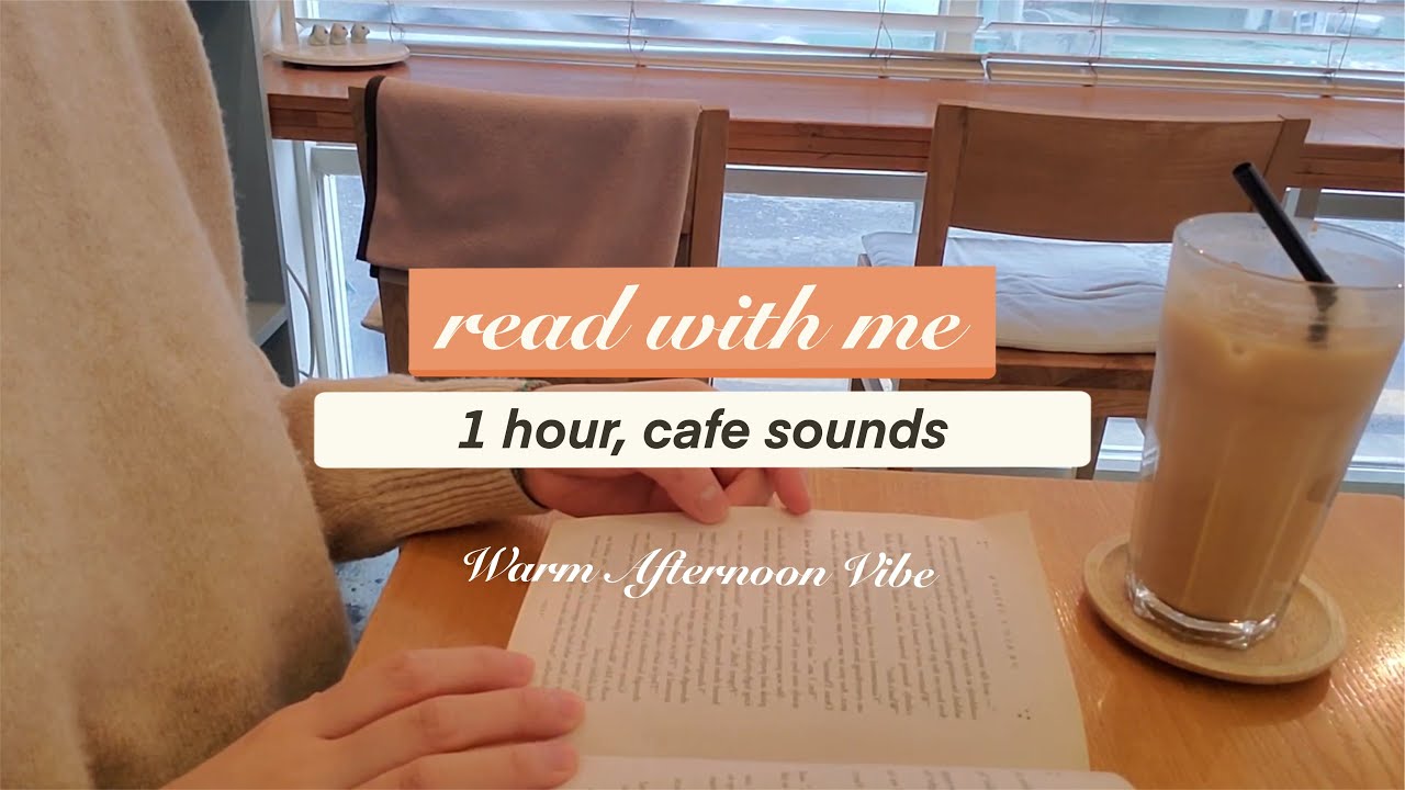 📖 1 Hour Read with Me | real time at a cozy cafe | background noise | Harry Potter
