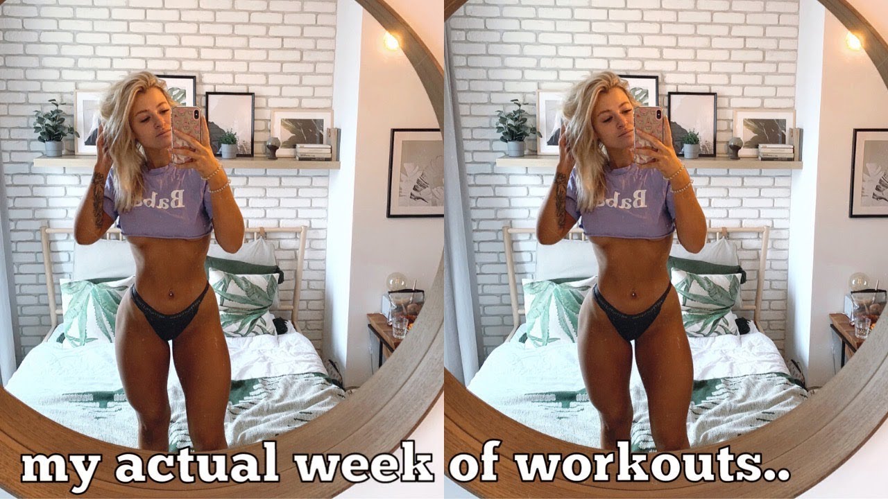 WORKOUT WITH ME FOR A WHOLE WEEK! MY ACTUAL WORKOUT ROUTINE..