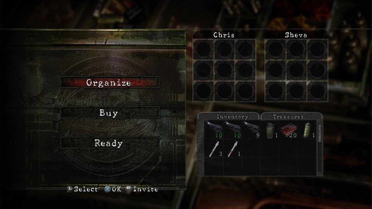 Playing Resident Evil 5 with my friend