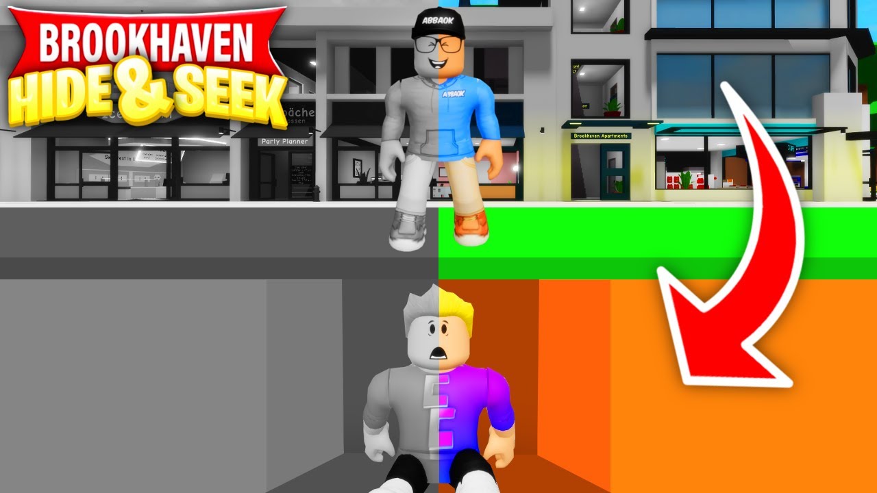 VERSTECKEN, aber OHNE FARBEN 😨 (Roblox Brookhaven 🏡RP | Story Deutsch)
