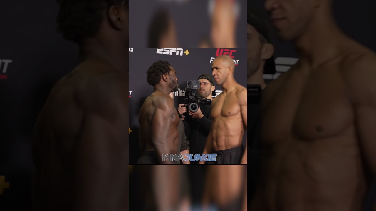 Jared Cannonier surprised at Gregory Rodrigues' size during UFC Vegas 102 faceoff