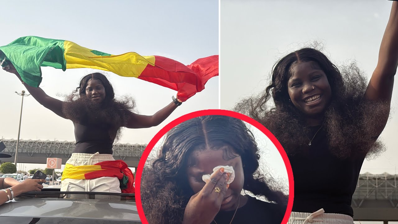 Oh l’arrivée triomphale de Mame bousso à l’aéroport AIBD et accueilli par sa soeur Fatou Ndiaye