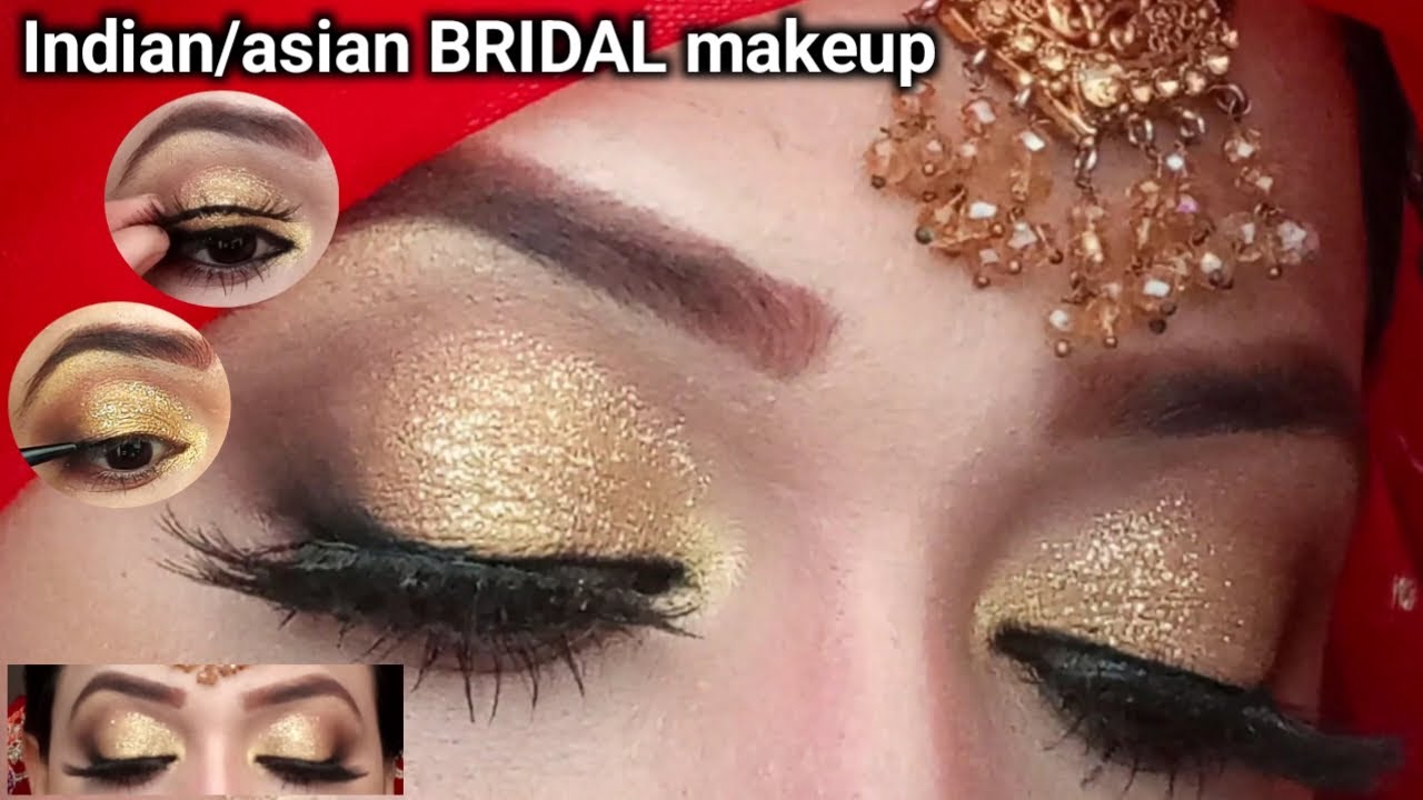STEP BY STEP Indian/asian BRIDAL Eye makeup | Glittery Eye makeup | Annie Mudassar Official💕🦋