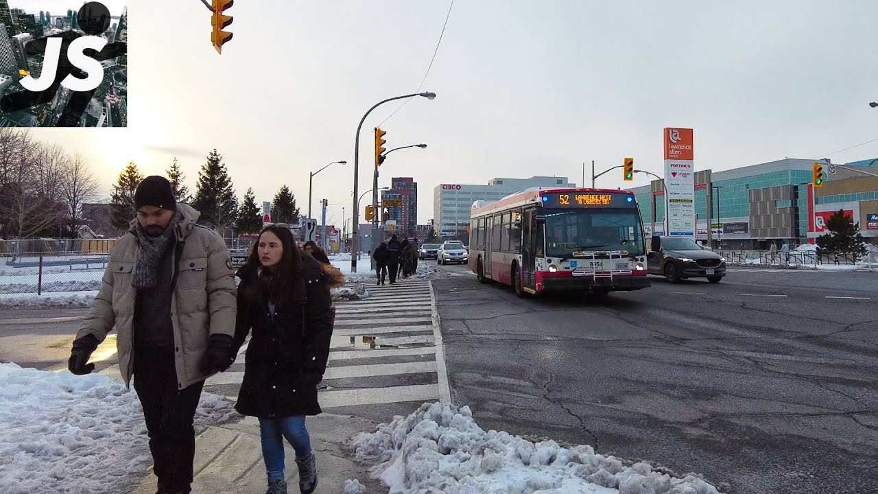 Lawrence Heights “Jungle” & Mall | Toronto Walk (Jan 2023)