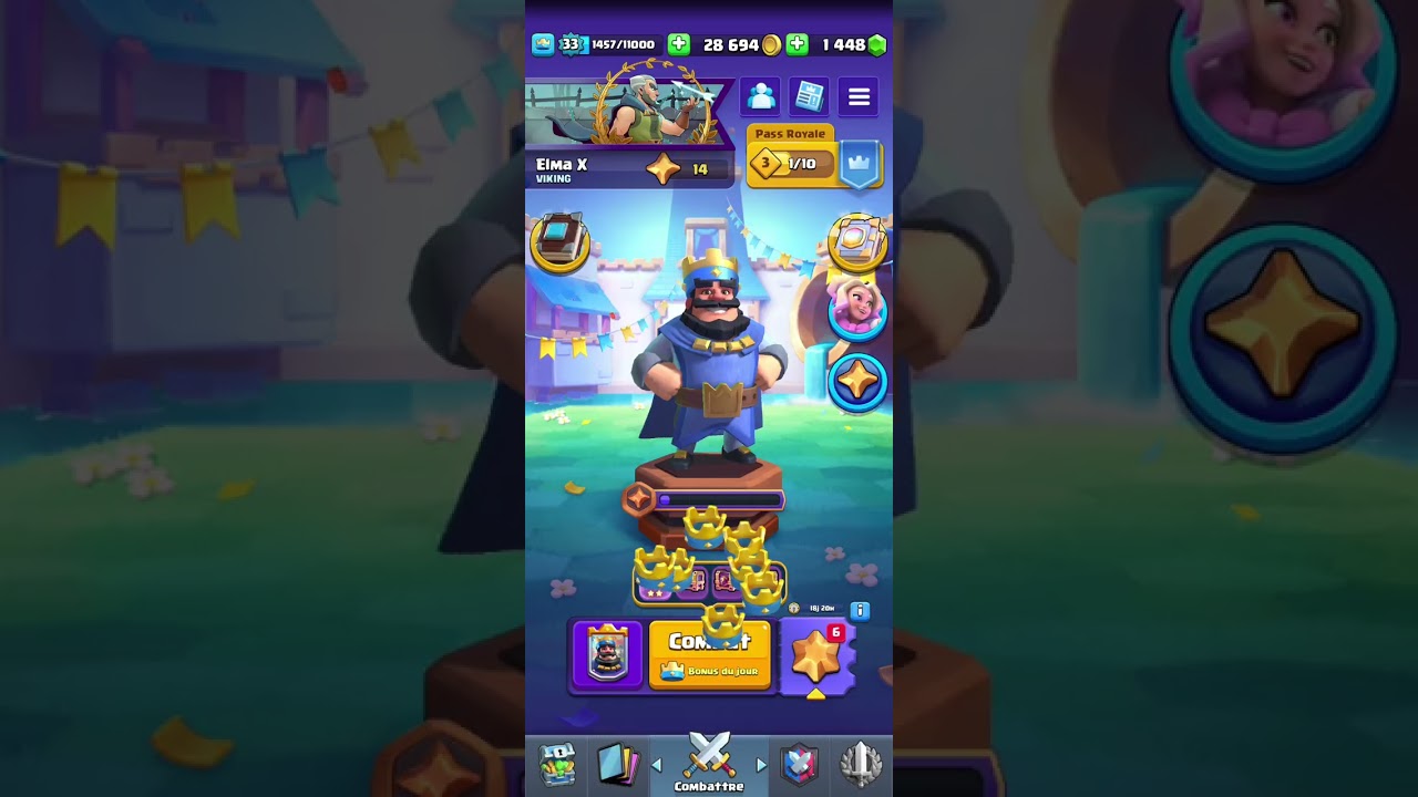 Je fait la plupart des modes clash royale (je me fait détruire)