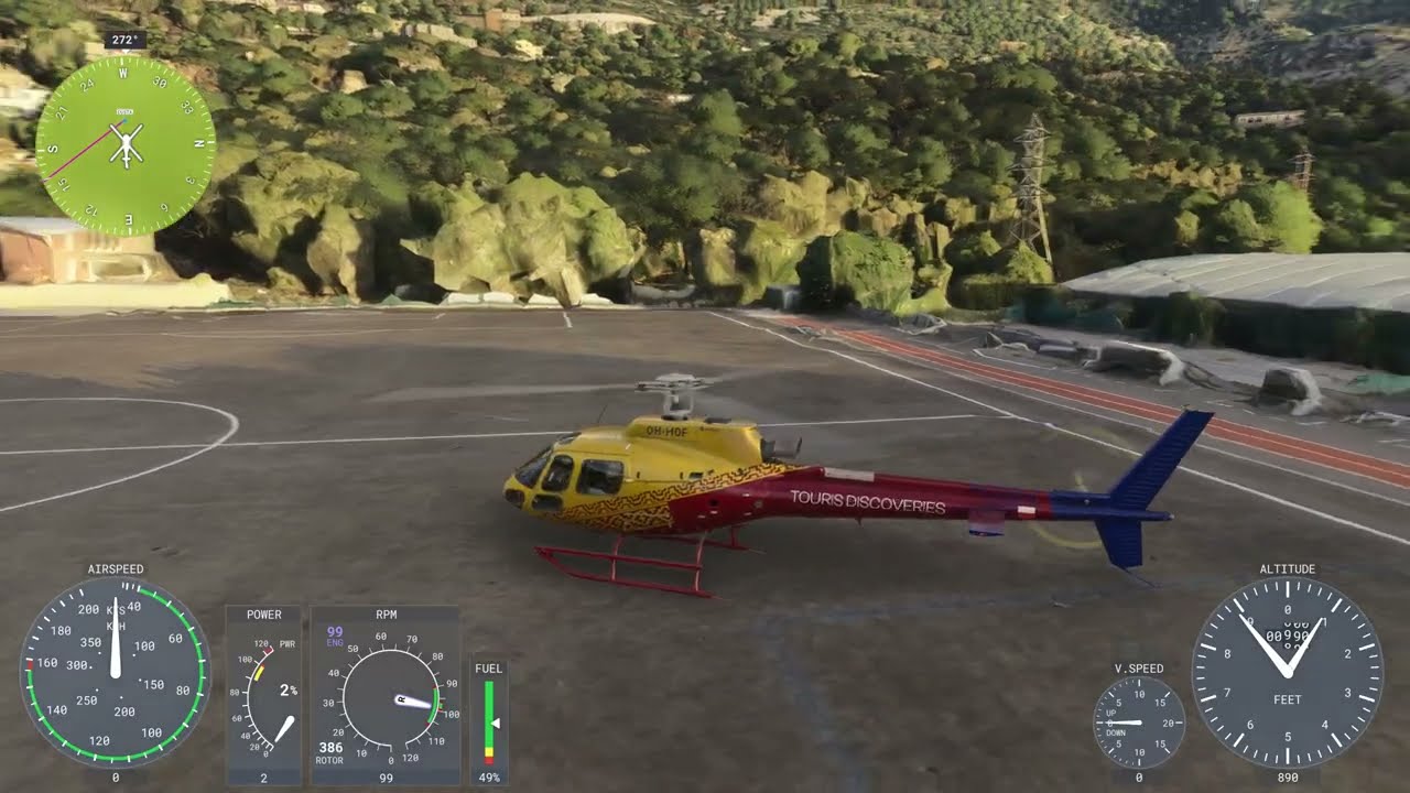 Tourist Flight At Monaco, Airbus H-125 Helicopter, MSFS24, Pilot Peku.