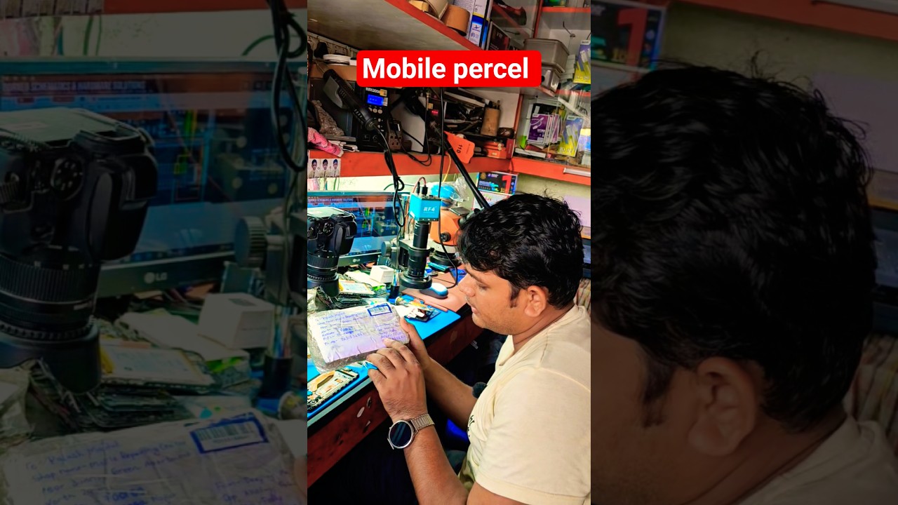Aaj dukaan per courier aaya Hai mobile repairing kam ke liye 
