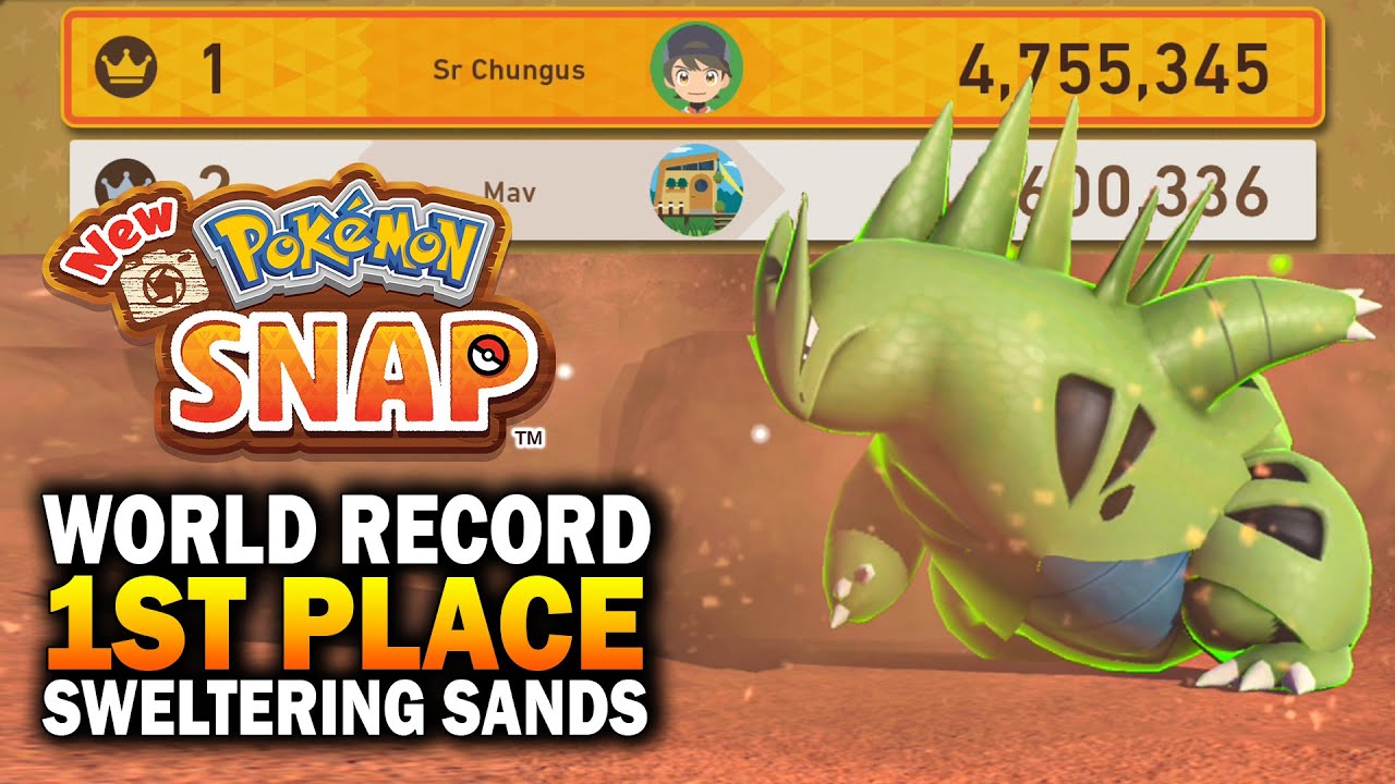 New Pokemon Snap World Record! 1st Place In The World For Sweltering Sands