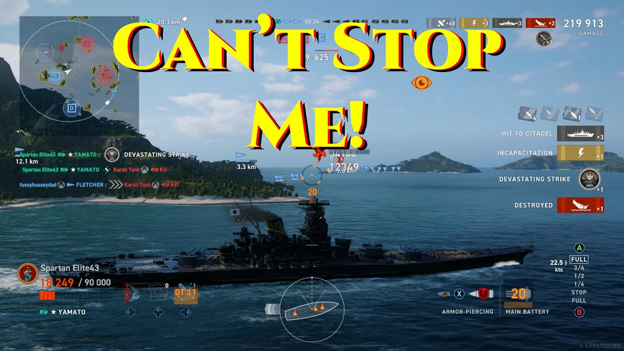 Мощный стенд Ямато! (World of Warships Legends)