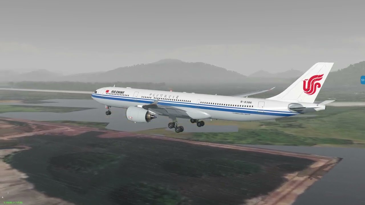 Landing A330-900 in Van Don Intl airport (VVVD) in X-plane 11