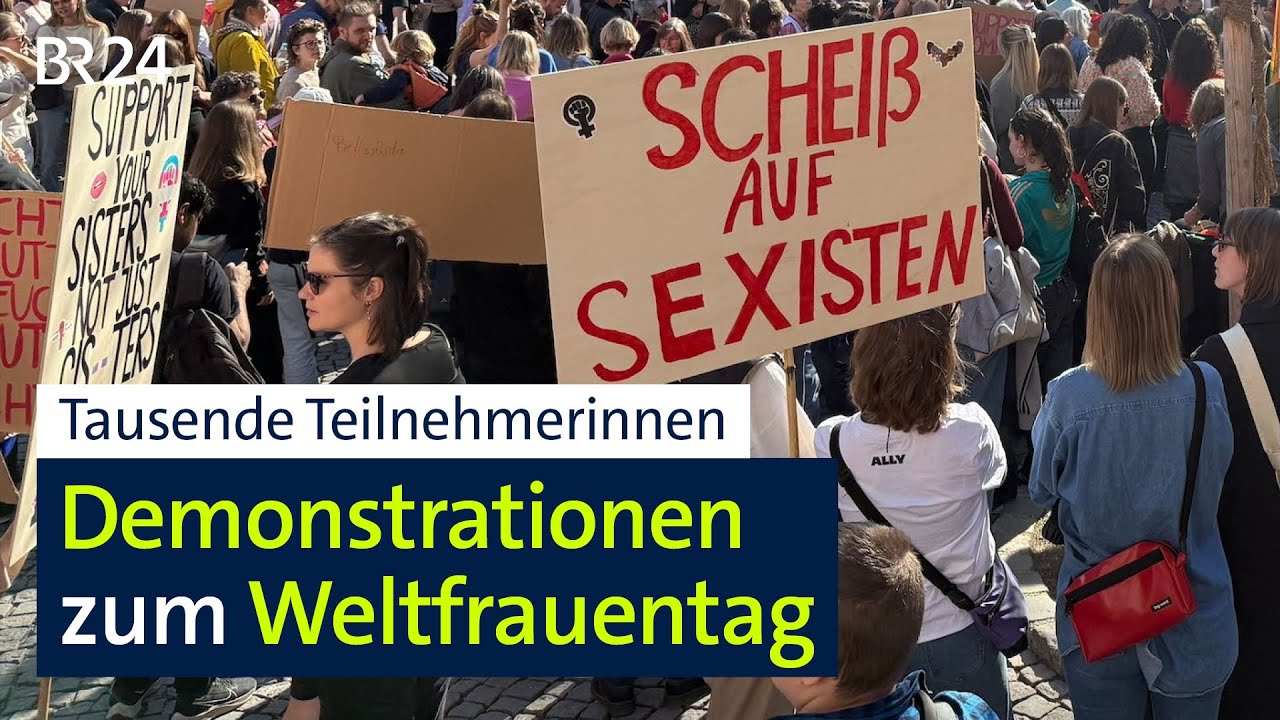 Tausende Teilnehmerinnen: Demonstrationen zum Weltfrauentag | BR24