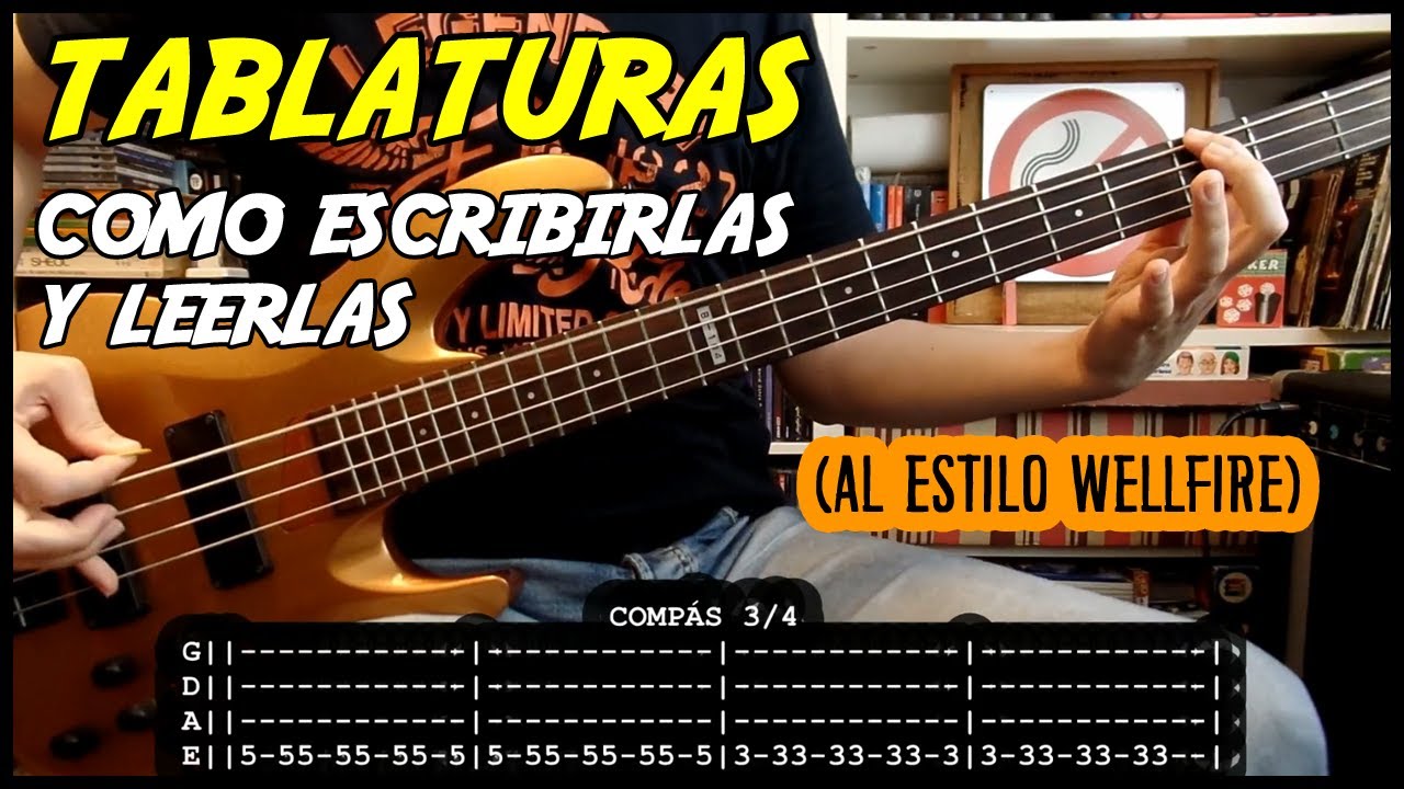 Como ESCRIBIR y leer TABLATURAS de BAJO (al estilo WellFire)