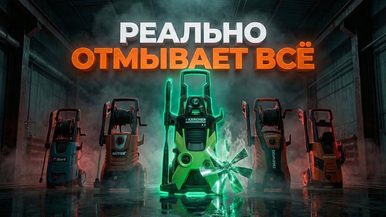 ТОП-5 МОЕК ВЫСОКОГО ДАВЛЕНИЯ 2026: какая реально отмоет всё?