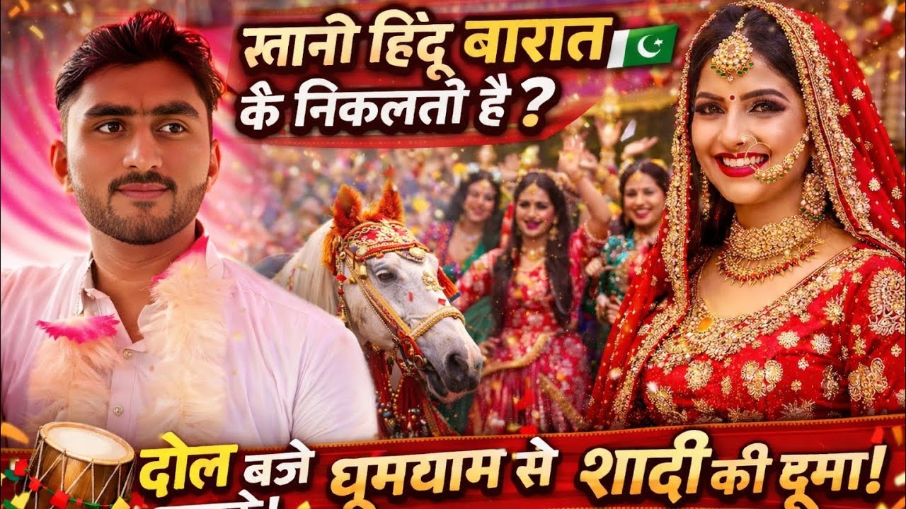 Pakistani Hindu Baraat kaisay lay Jatay haiपाकिस्तानी हिंदू बारात कैसे निकलती है? 🇵🇰🎉|Rasam Riwaaj| 