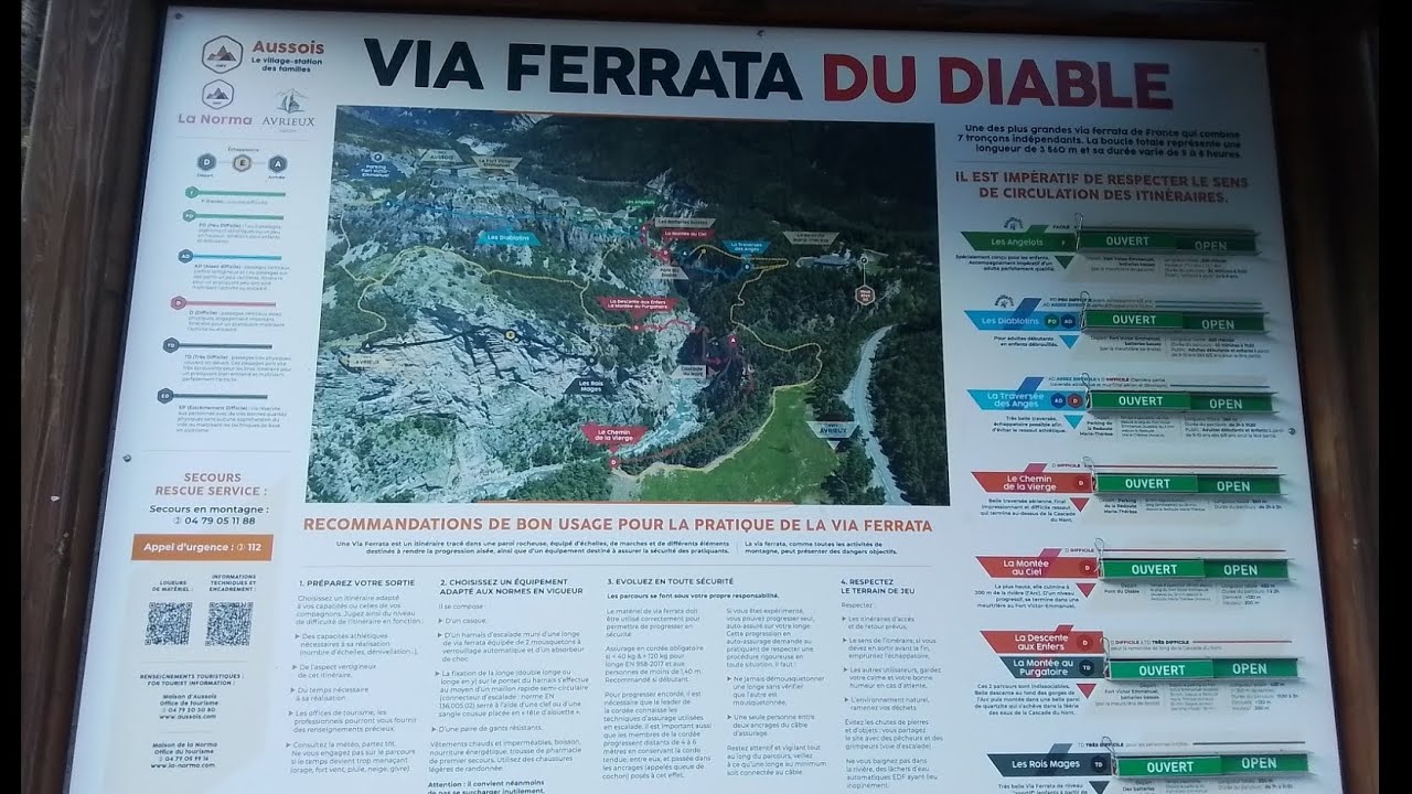 Via Ferrata  du Diable ( Aussois 73 ).