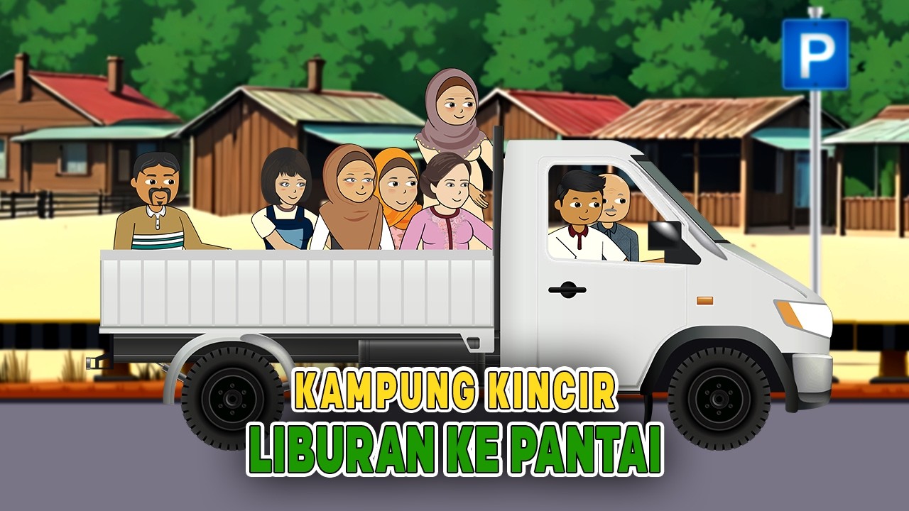 Liburan ke Pantai Warga Kampung Kincir, Bu Kokom Hilang, Semua Panik | Drama Animasi