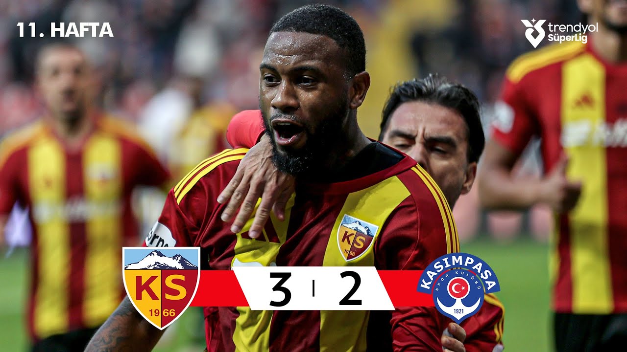 Kayserispor (3-2) Kasımpaşa - Highlights/Özet | Trendyol Süper Lig - 2025/26