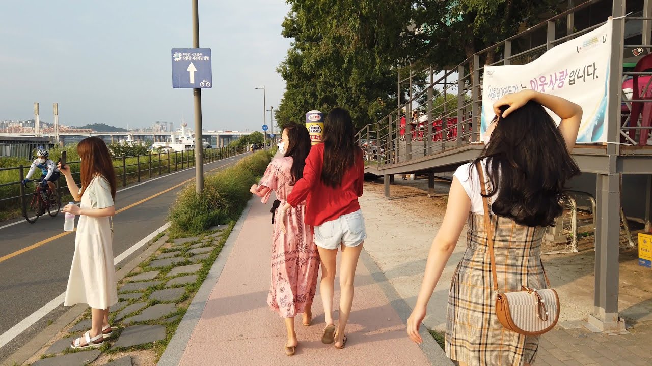반포/잠원 한강공원 - Walking along the Hangang Park, Seoul, Korea