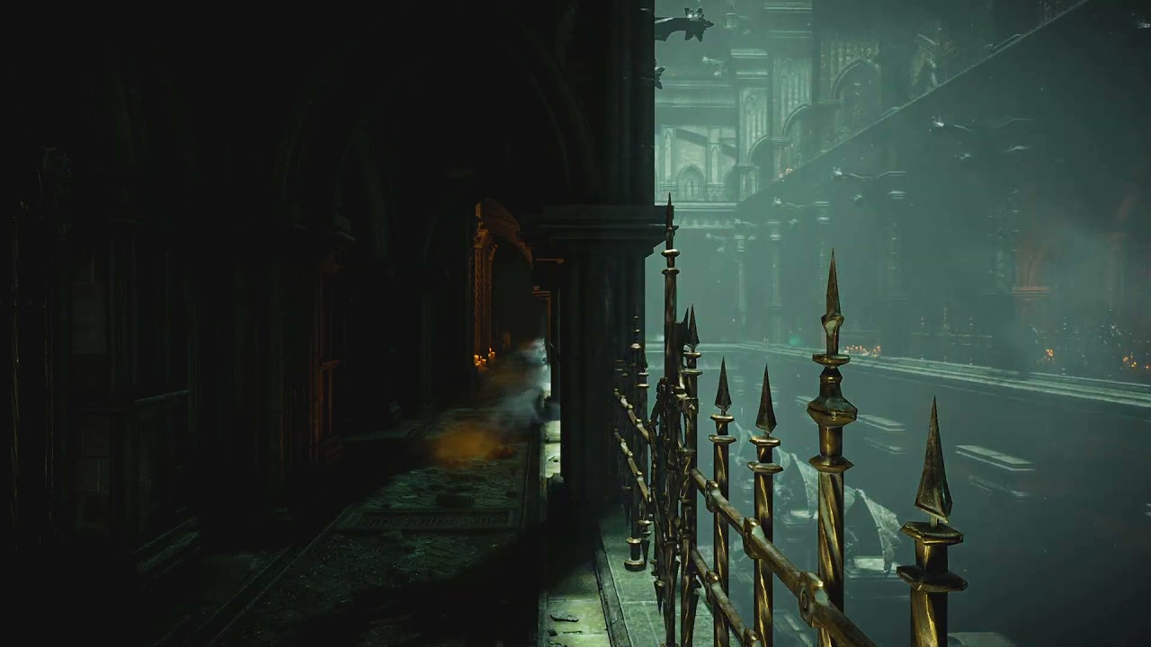 Demon's Souls - Prison Of Hope Ambiance (prisoners, singing, magic, lightning)