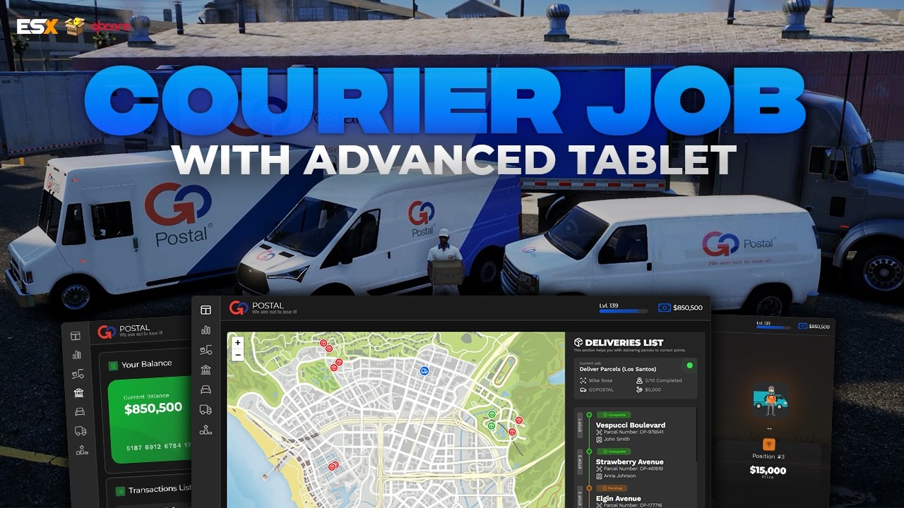 FiveM Advanced Courier Job! [ESX/QB/QBOX]