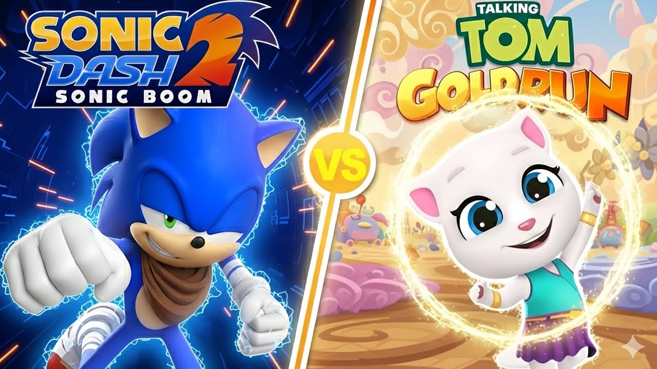 Sonic vs Talking Tom 😱 Speed, Power & Fun – Ultimate Runner Comparison!