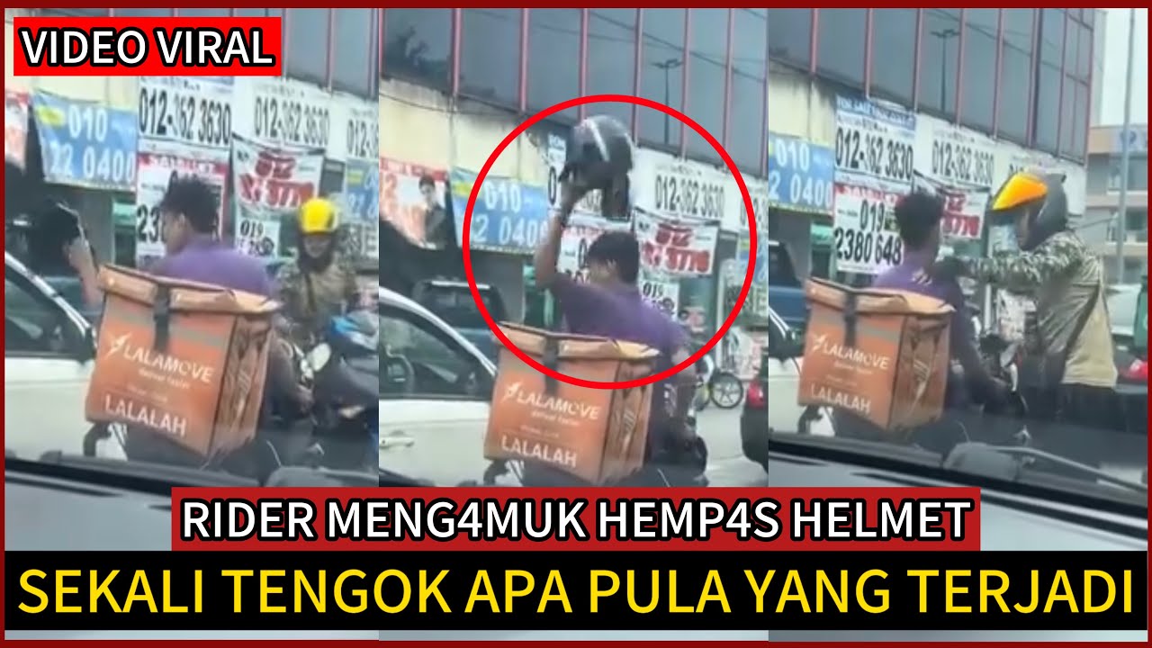 KECOH‼️RIDER MENG4MVK BERTINDAK LUAR KAWALAN🔴TENGOK APA BERLAKU💢