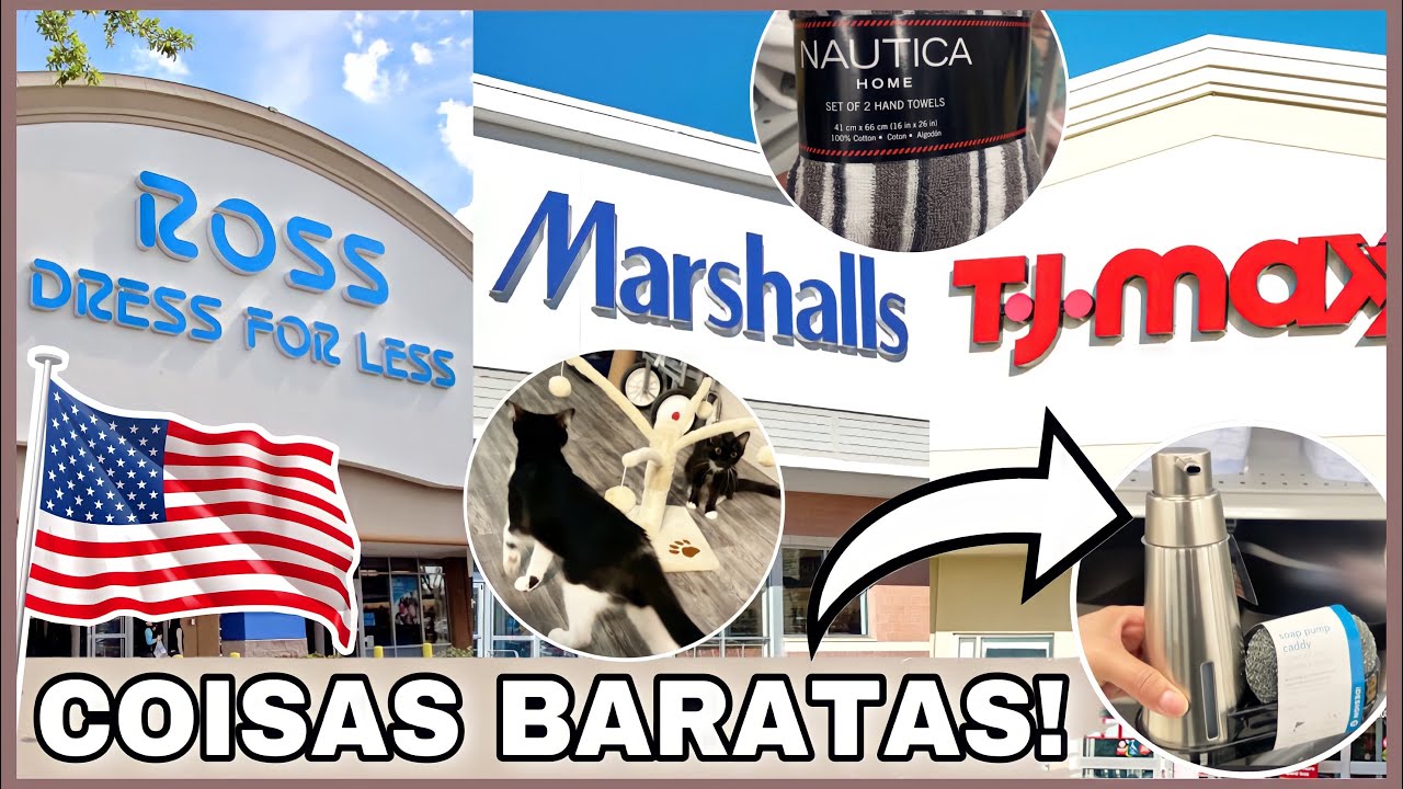LOJAS TJMAXX | MARSHALLS | ROSS - FAZENDO COMPRAS PARA A CASA NOVA NOS EUA 🇺🇸 LOJA BARATA NOS EUA