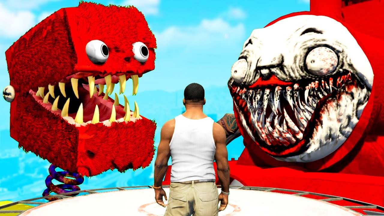 GTA 5 - CHOO-CHOO CHARLES vs BOXY BOO!!