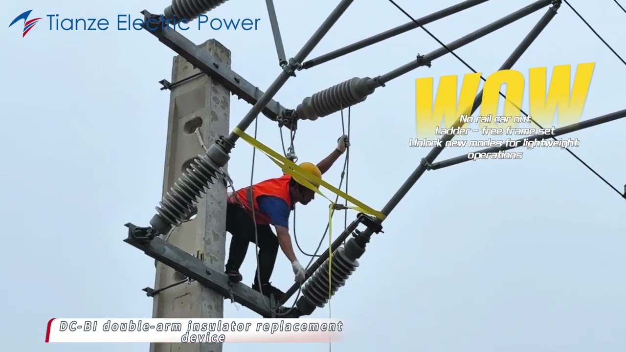DC BI Double cantilever insulator changing device
