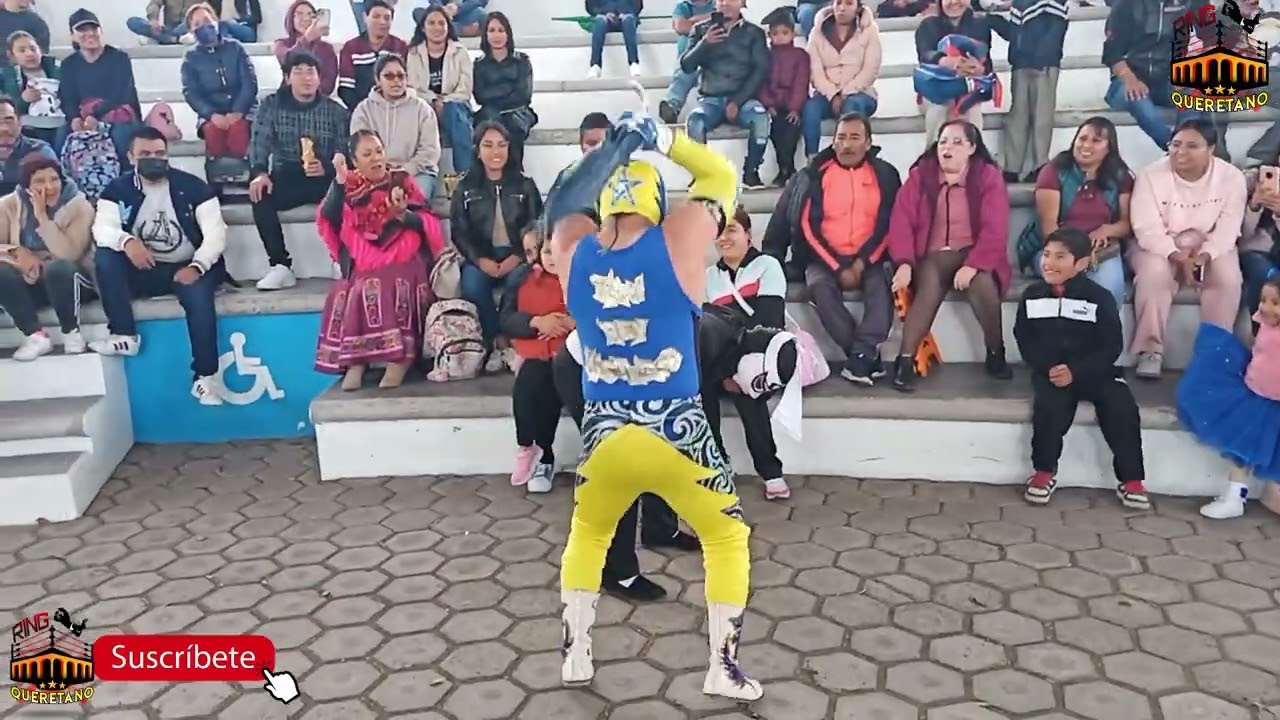 MINI REY MISTERIO, NATALY STAR Y MINI SUPER BRAZO VS PENTAGONCITO, LADY SENSACION Y MINI SCORPIO