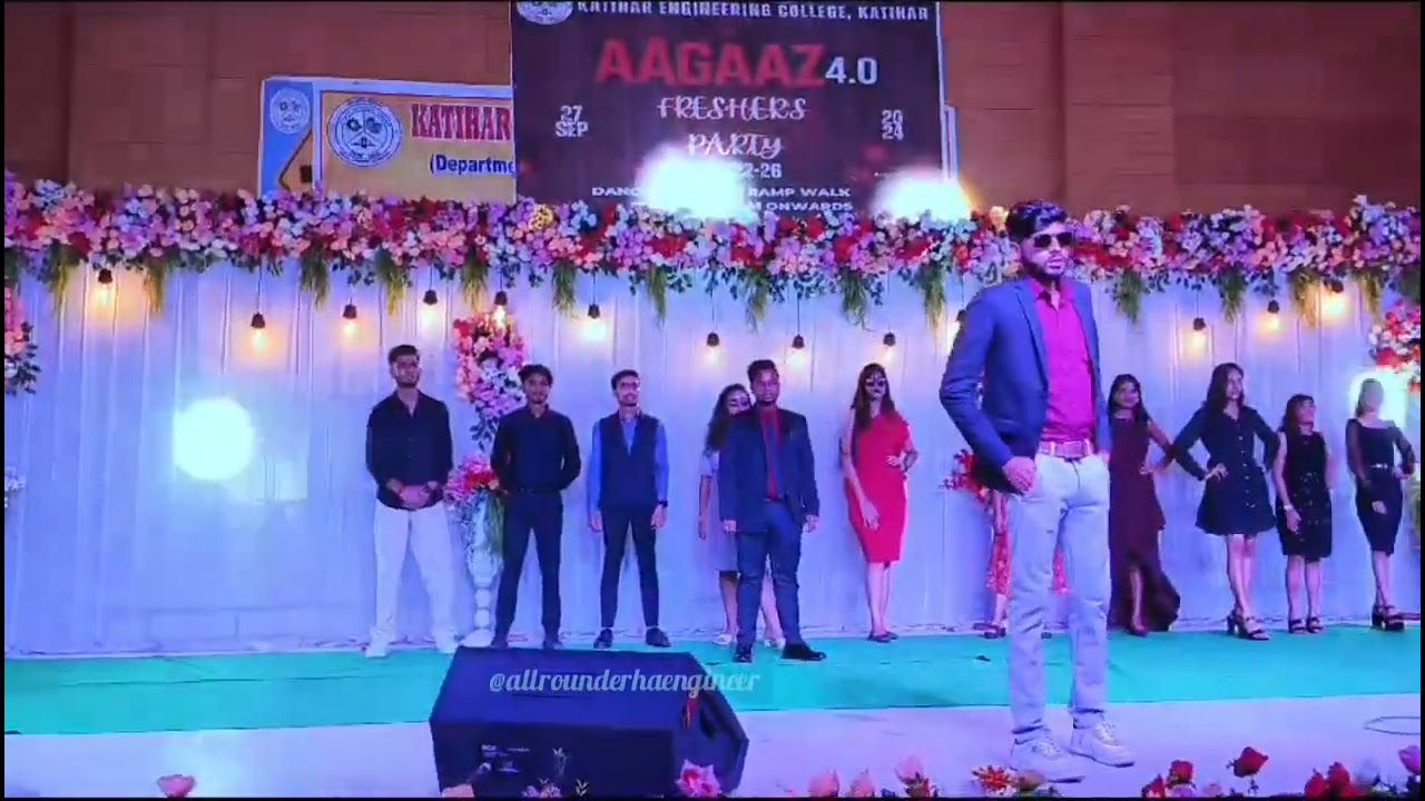 Freshers Party at ramp walk in KATIHAR ENGINEERING COLLEGE#kec#ytvideo#rampwalk#fashionkajalwa#trend