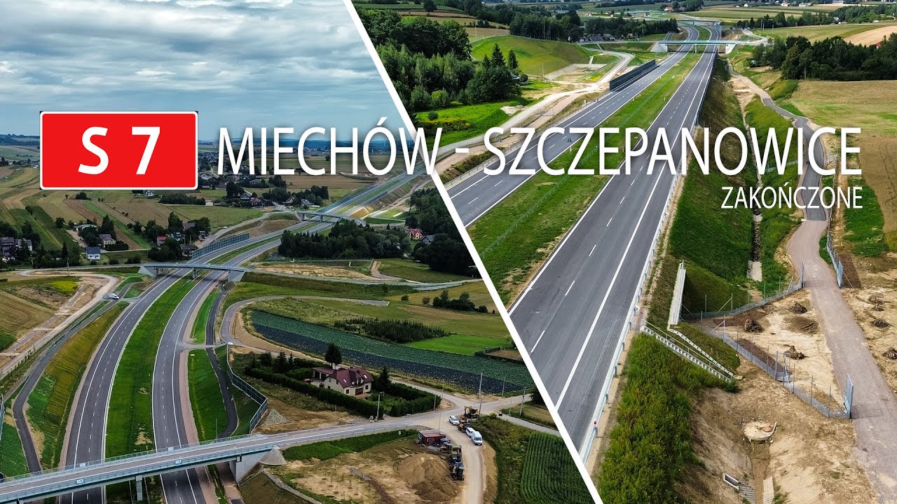 S7 Miechów - Szczepanowice (Zakończone) DRON / PRZEJAZD